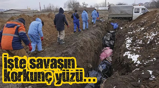 Ölenler toplu mezara gömülüyor!