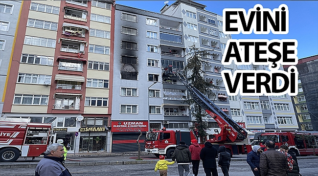 Samsun'da bir evde çıkan yangın söndürüldü