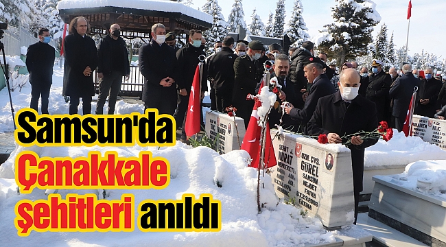 Samsun'da Çanakkale şehitleri anıldı