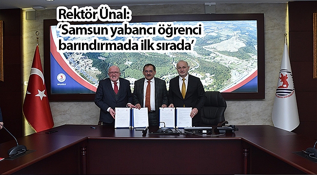 "Samsun yabancı öğrenci barındırmada ilk sırada"