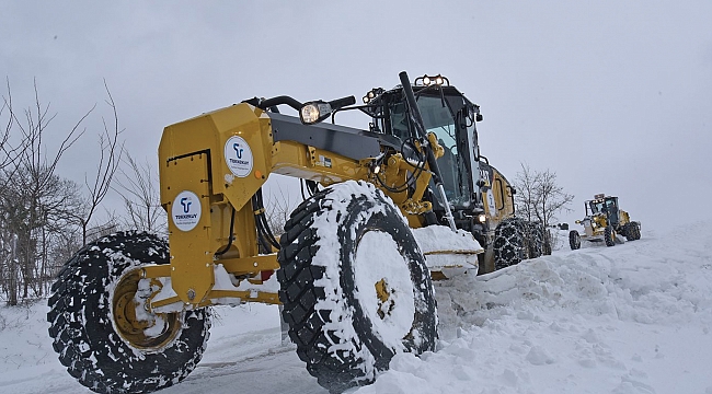 Tekkeköy’de kar seferberliği