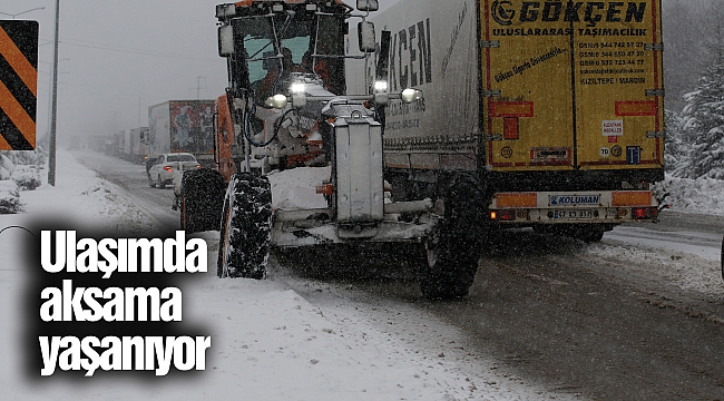 Ulaşımda aksama yaşanıyor