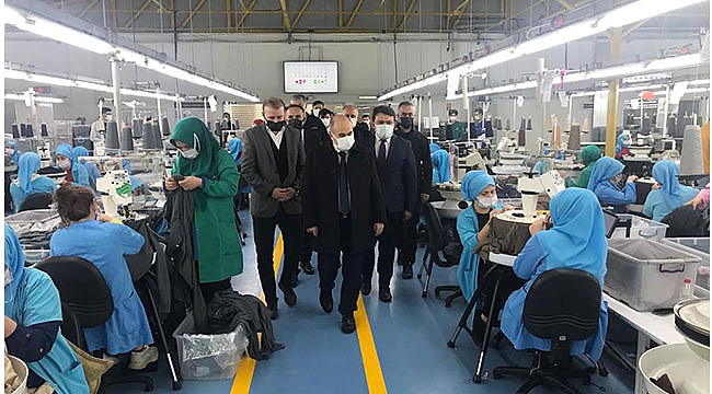 Vali Dağlı’dan fabrikaya inceleme