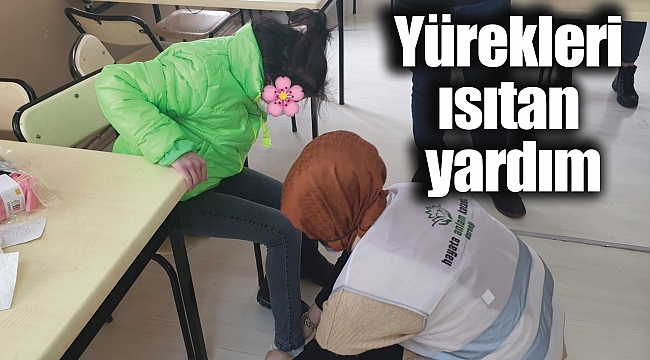 Yürekleri ısıtan yardım