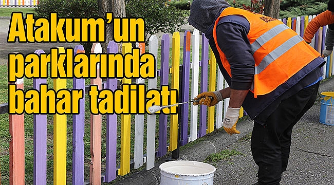 Atakum’un parklarında bahar tadilatı 