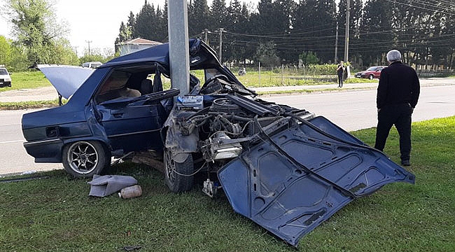 Çarşamba’da feci kaza