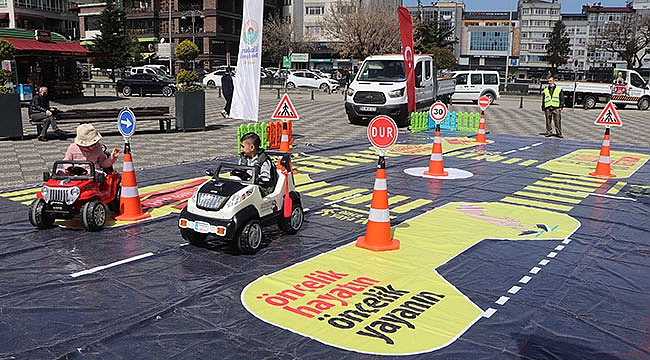 Çocuklara ücretsiz trafik eğitim parkı