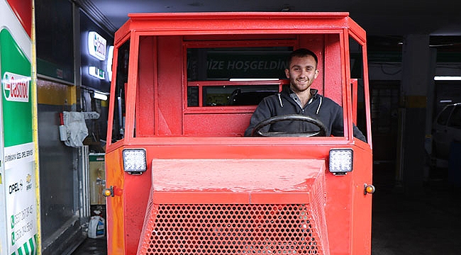 'Deli Yusuf'tan esinlenerek kamyonet yaptı