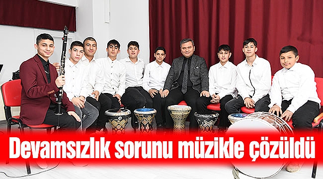 Devamsızlık sorunu müzikle çözüldü