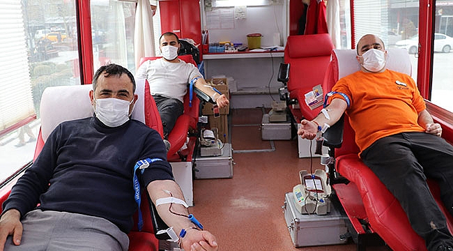 Havza'da 95 ünite kan bağışı toplandı