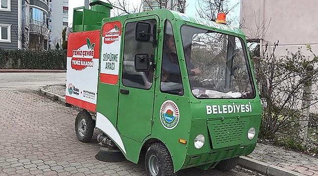 İlkadım Belediyesi elektrikli süpürge aracı üretti