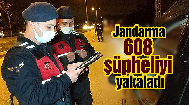 Jandarma 608 şüpheliyi yakaladı