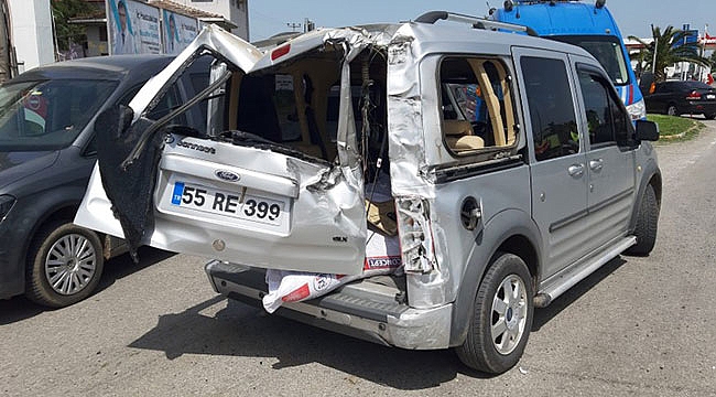 Kaza ucuz atlatıldı