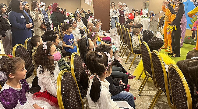 Lösemili çocuklar doyasıya eğlendi