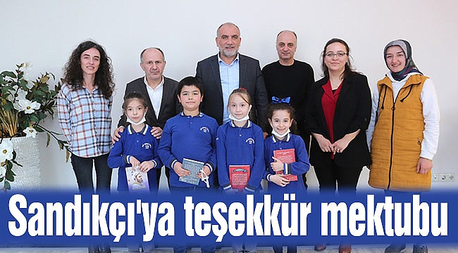 Sandıkçı'ya teşekkür mektubu