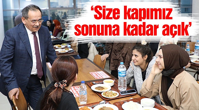 ‘Size kapımız sonuna kadar açık’