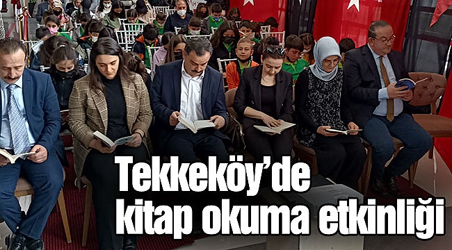 Tekkeköy’de kitap okuma etkinliği