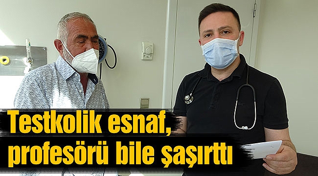 Testkolik esnaf, profesörü bile şaşırttı