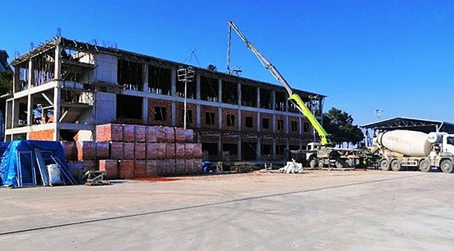 Yemekhane inşaatının yüzde 40’ı tamamlandı
