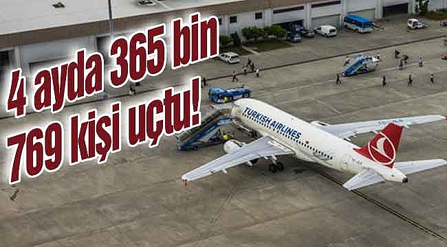 4 ayda 365 bin 769 kişi uçtu!