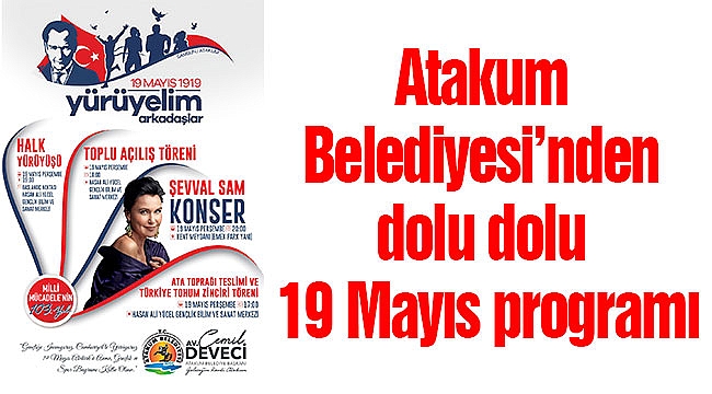 Atakum Belediyesi’nden dolu dolu 19 Mayıs programı