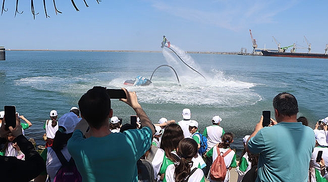 Flyboard gösterisi nefes kesti