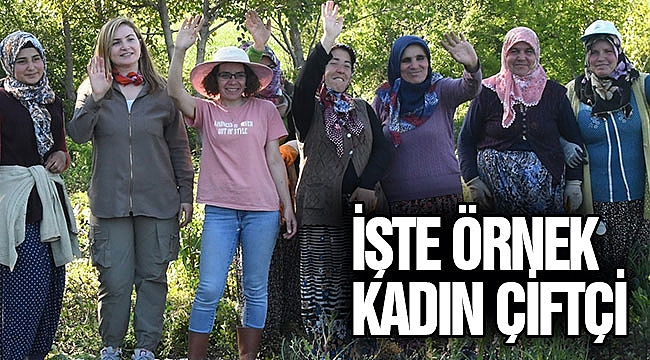 İŞTE ÖRNEK KADIN ÇİFTÇİ