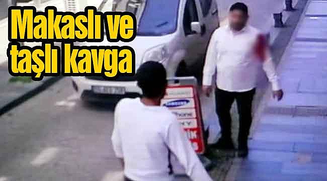 Makaslı ve taşlı kavga