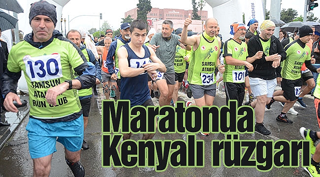 Maratonda Kenyalı rüzgarı