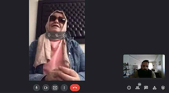 Öğrencilerle online söyleşi