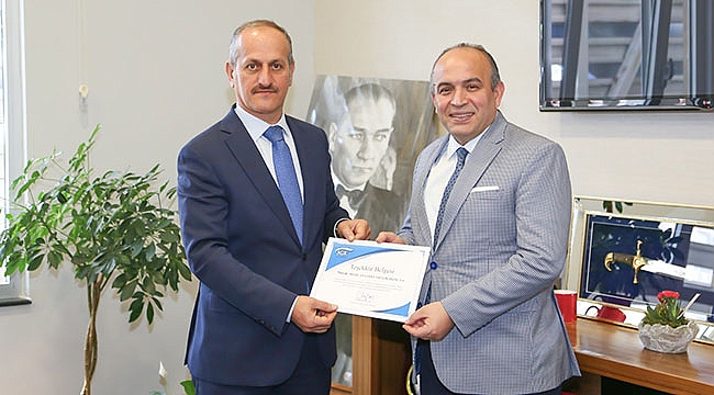 SGK’dan teşekkür belgesi