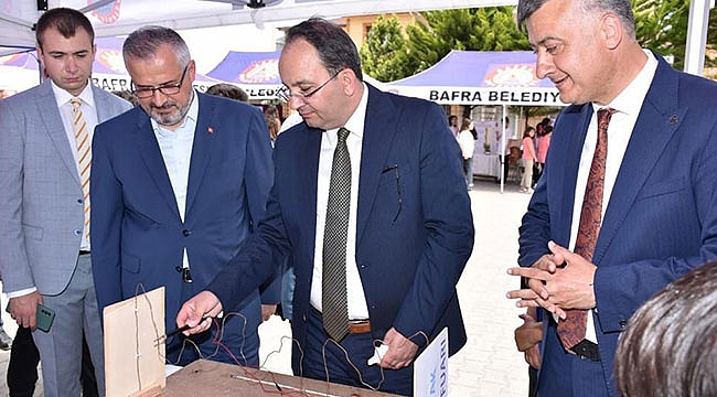 Bafra'da bilim fuarı açıldı