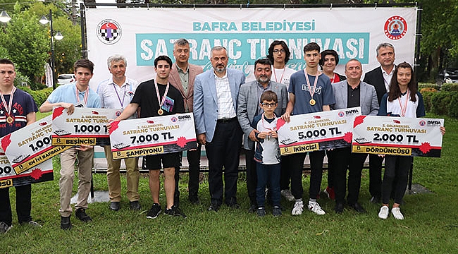 Bafra’da satranç turnuvası sona erdi