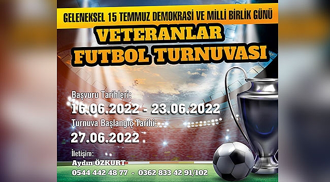 Çarşamba'da 15 Temmuz turnuvası düzenlenecek