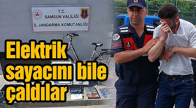 Elektrik sayacını bile çaldılar