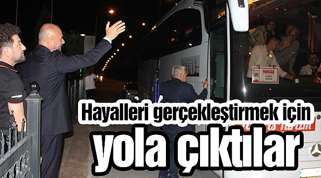 Hayalleri gerçekleştirmek için yola çıktılar