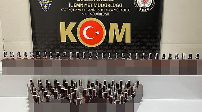 Kargoyla kaçak içkiye baskın