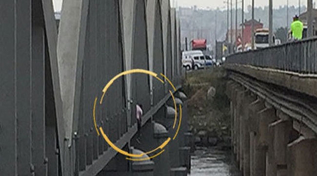 Köprüde intihar girişimi