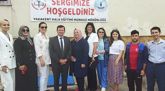 Kursiyerlerden yıl sonu sergisi