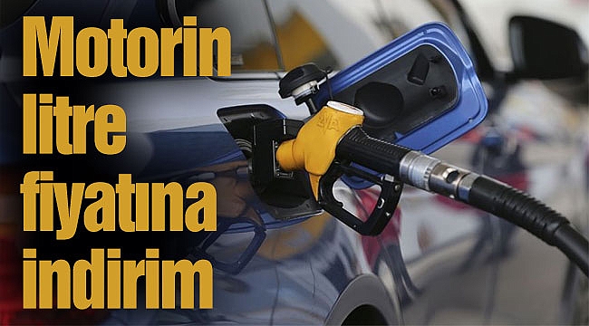 Motorin litre fiyatına indirim