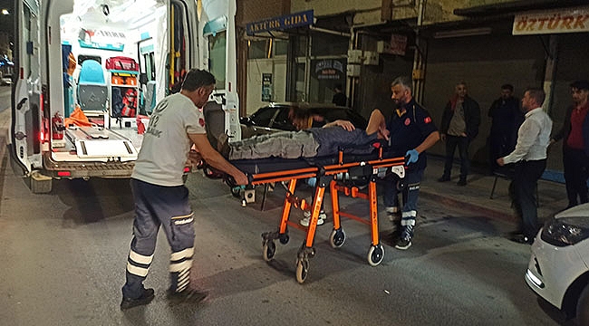 Motosiklet sürücüsü kazada yaralandı