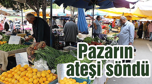 Pazarın ateşi söndü