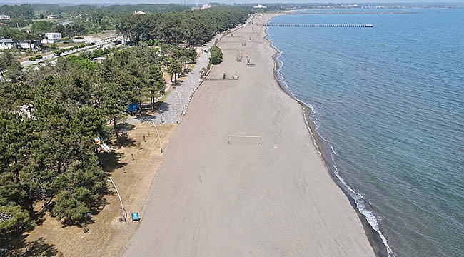 Terme’de sahiller pırıl pırıl