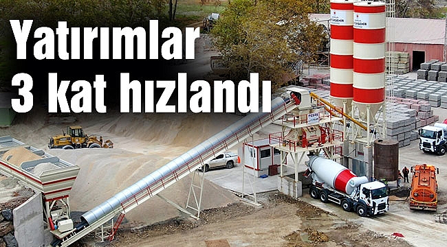 Yatırımlar 3 kat hızlandı