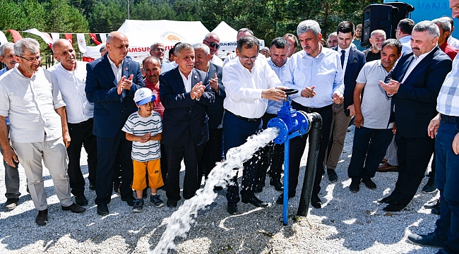 60 yıllık su sorunu çözüldü