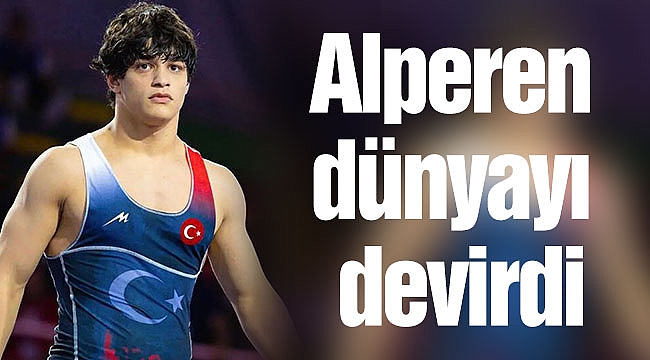 Alperen dünyayı devirdi