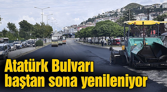 Atatürk Bulvarı baştan sona yenileniyor