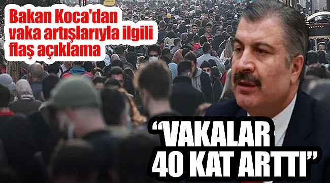 Bakan Koca'dan vaka artışlarıyla ilgili flaş açıklama