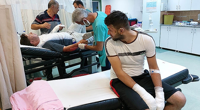 Çakmak bomba gibi patladı: 2 yaralı