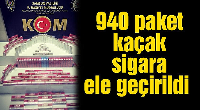 Samsun'da kaçak sigara operasyonu